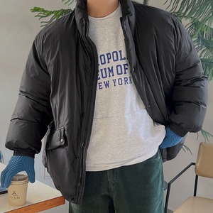 ハイエンドスタンドカラーコットンブルゾン　1009