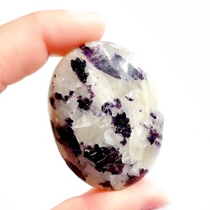 フローライト×カルサイト・ペブル（握り石）