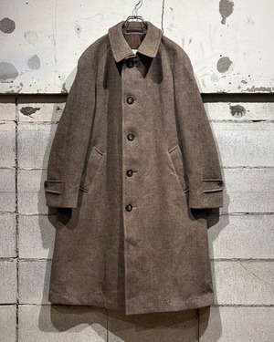 【Caka otto】60's “Aquascutum” Scottish Tweed Vintage Soutain Collar Coat