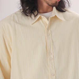 ソフトストライプ ルーズフィットシャツ A2055