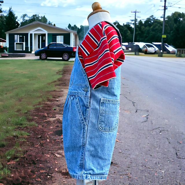 【KIDS】OshKosh vintage half overall size:18month