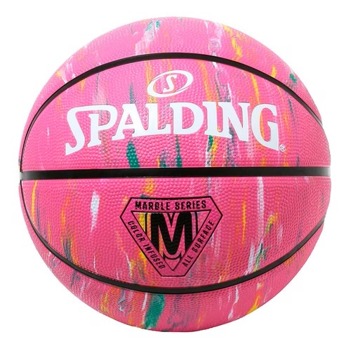 SPALDING　マーブル ピンク ラバー 5号球 84-417Z