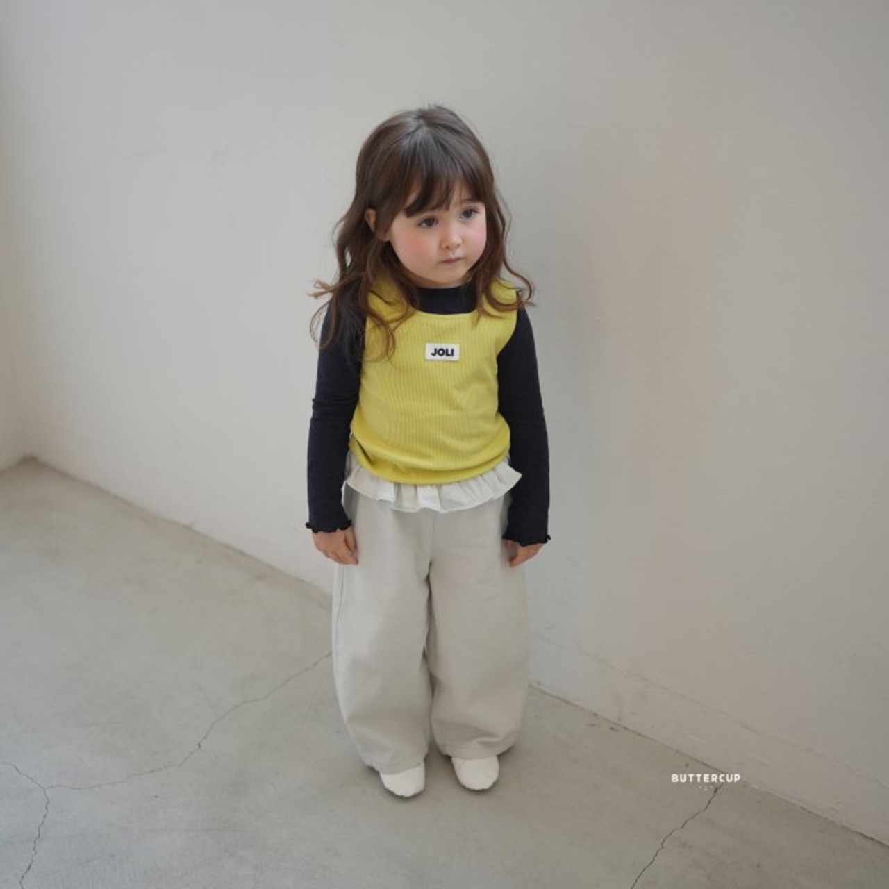 [BUTTERCUP] Frill Curve Pants / [버터컵] 프릴커브팬츠