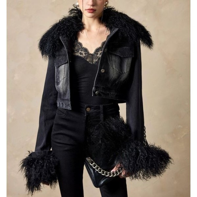 Vintage Style Denim Jacket 503848