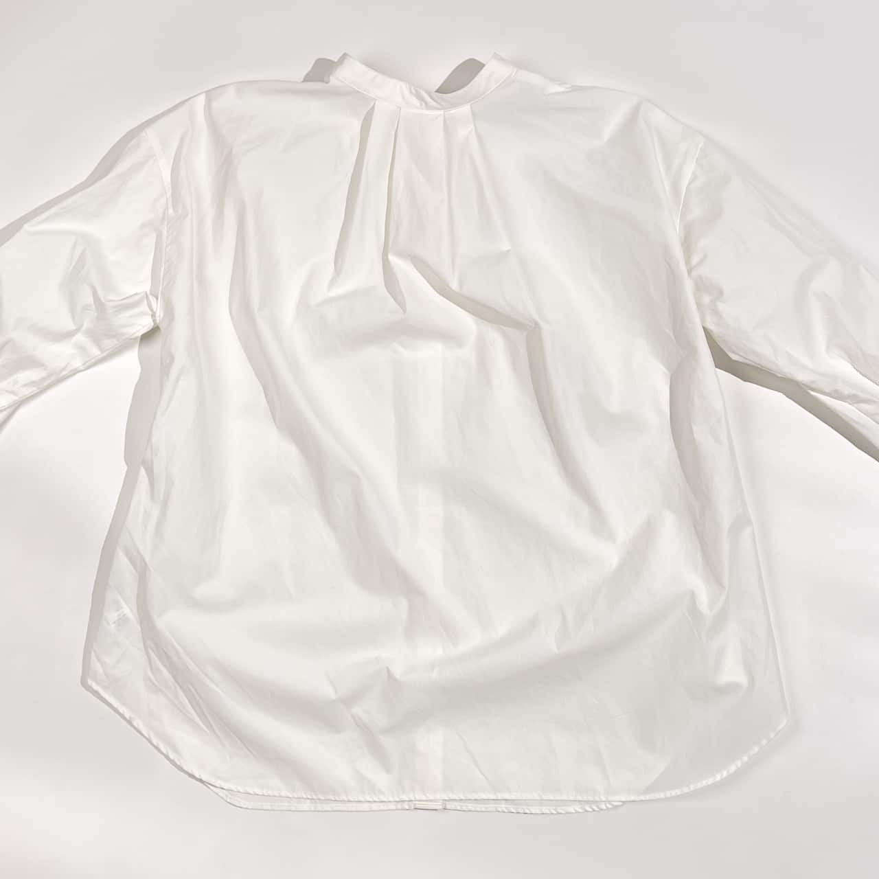 united arrows green label relaxing グリーンレーベル バンドカラー 長袖 シャツ /ホワイト系 レディース