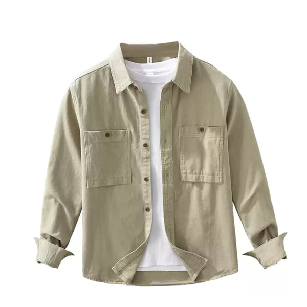 Front pocket design shirt P762
