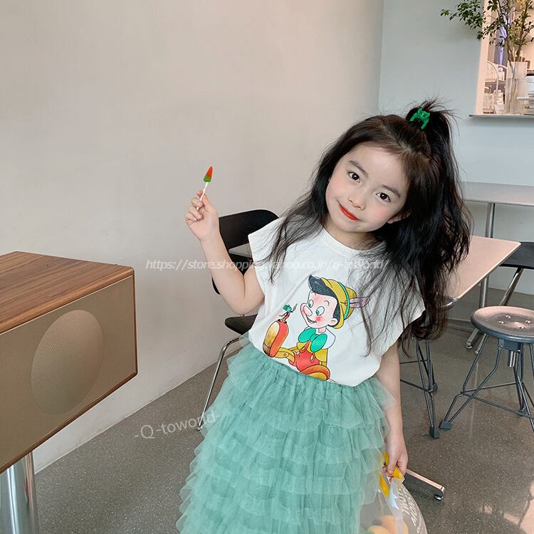 90 140 ワンピース オシャレ ヴィンテージ風 韓国版 可愛い 女の子 韓国子供服 子供服 キッズ Q Toworld キュートワールド 子供服