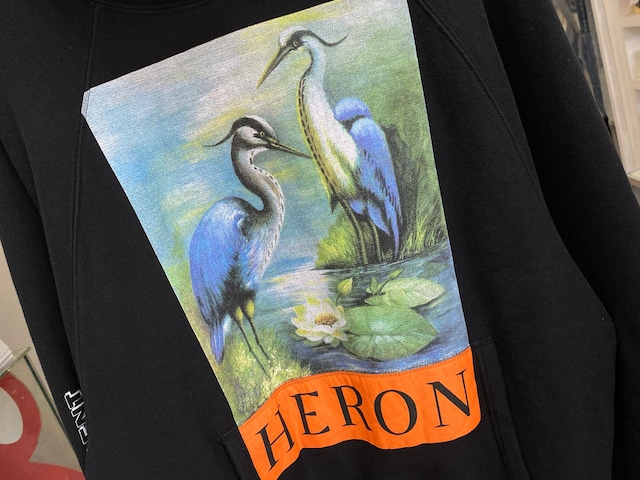 HERON PRESTON OVERSIZED HOODIE BLACK XXS 70KC4235