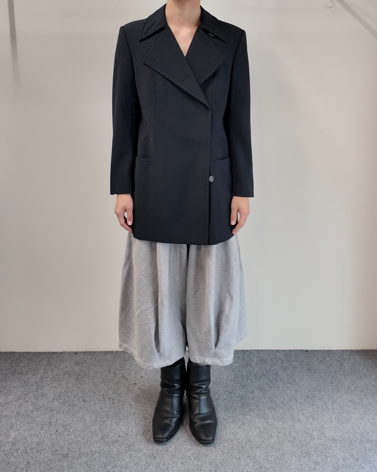【97/FW GUCCI by Tom Ford】peaked lapel tailored middle coat