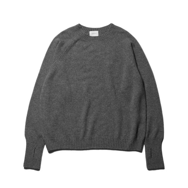 superNova.  Whole garment knit sweater - Wool/cashmere/silk - Gray superNova.  Whole garment knit sweater - Wool/cashmere/silk - Gray