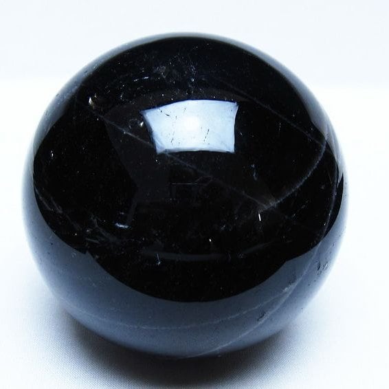 1Kg モリオン 黒水晶 丸玉 90mm スフィア 一点物 151-9354