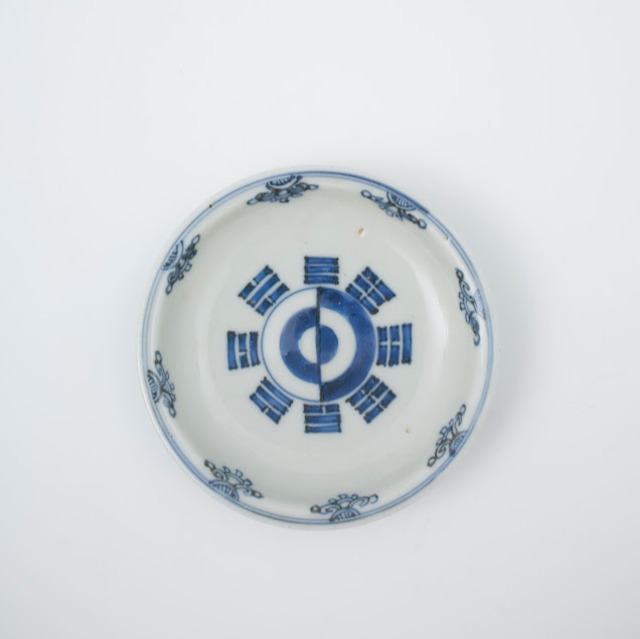 染付草花文茶入 明時代後期 （韓国美術 李朝 白磁四方花瓶 禍々し 白磁 