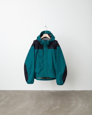 1990s vintage “L.L.Bean” GORE-TEX 2-tone fly front zip up hoodie jacket