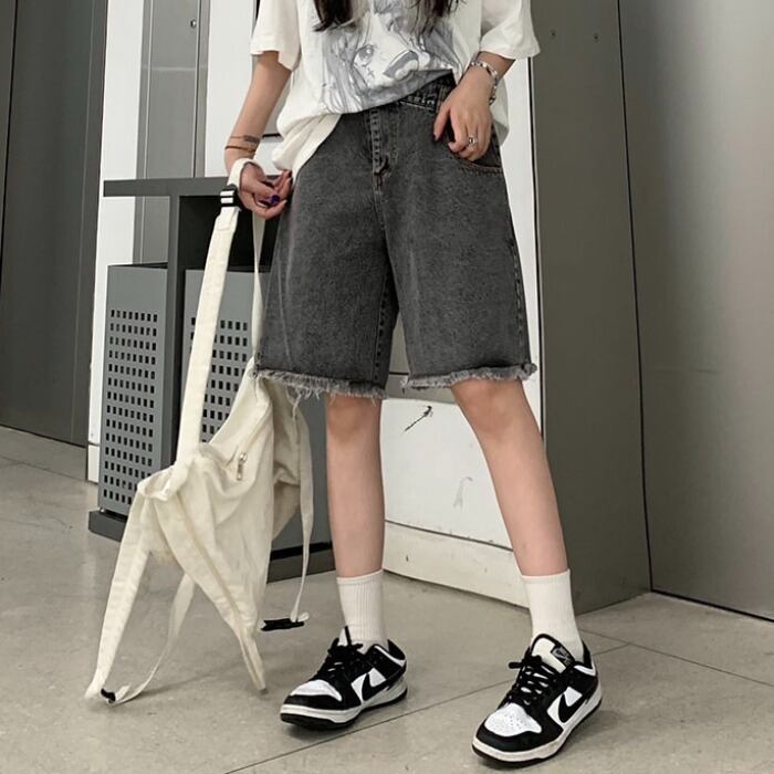 スタンダードショーツ サマーレディースカジュアルパンツ ルーズ レトロ 夏物 ブルマー ケッペル57678623988