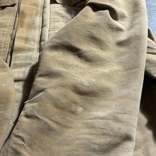 80-90s 星タグ USA製 carhartt ブラウン トラディショナルジャケット L 詳細写真10
