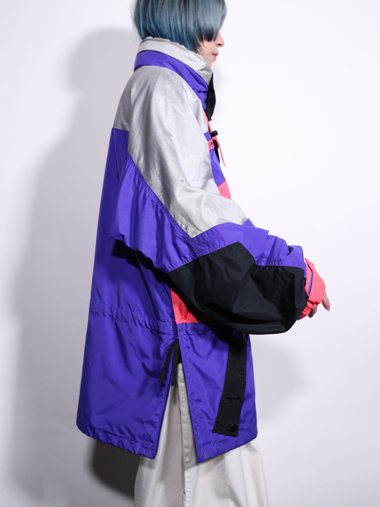 "Colombia" psychedelic coloring anorak parka - 4