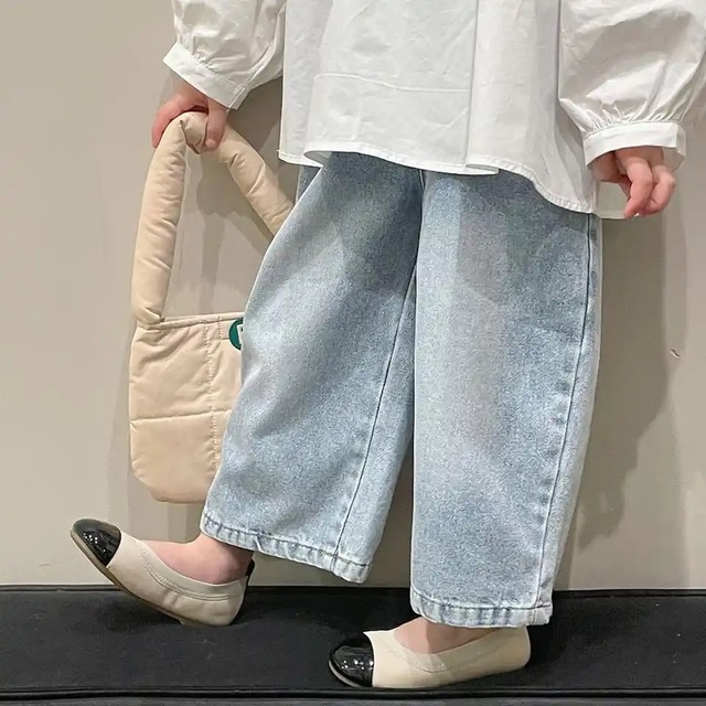 wide denim pants