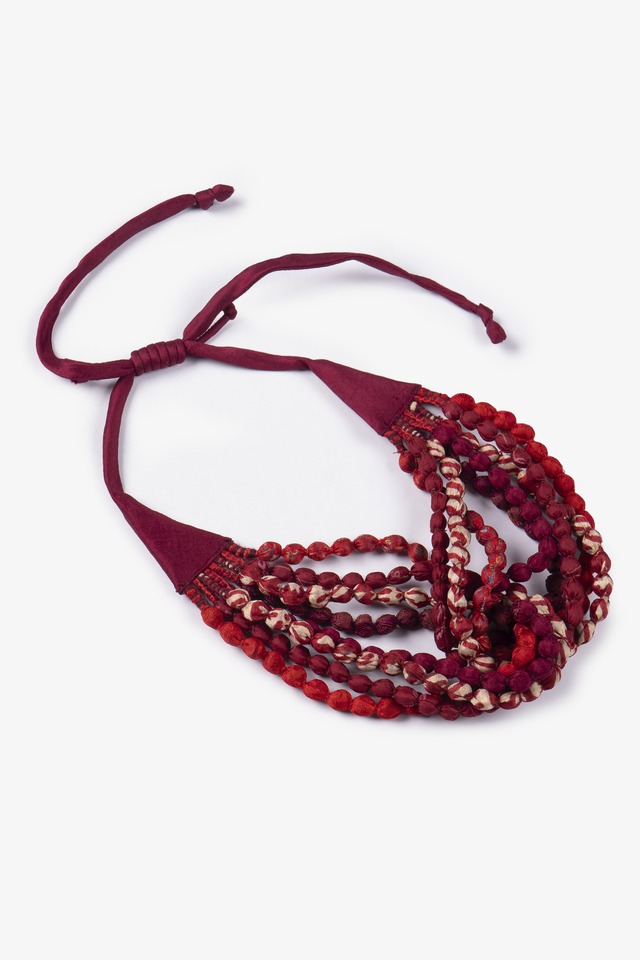 ：『ミエコミンツ』カンタシードネックレス 722 レッド