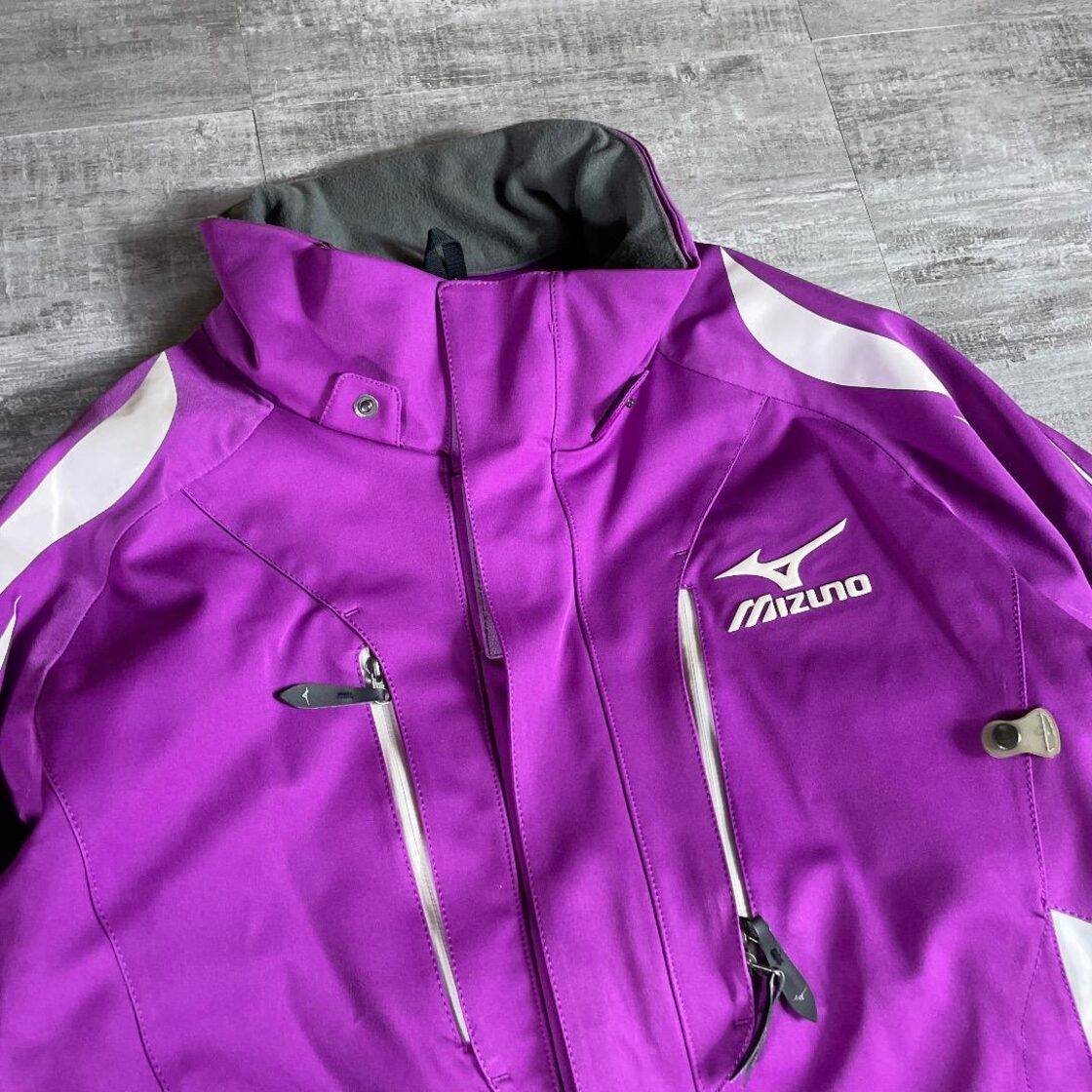 MIZUNO ミズノ スキーウェア メンズS 紫 パープル デモモデル ボード  