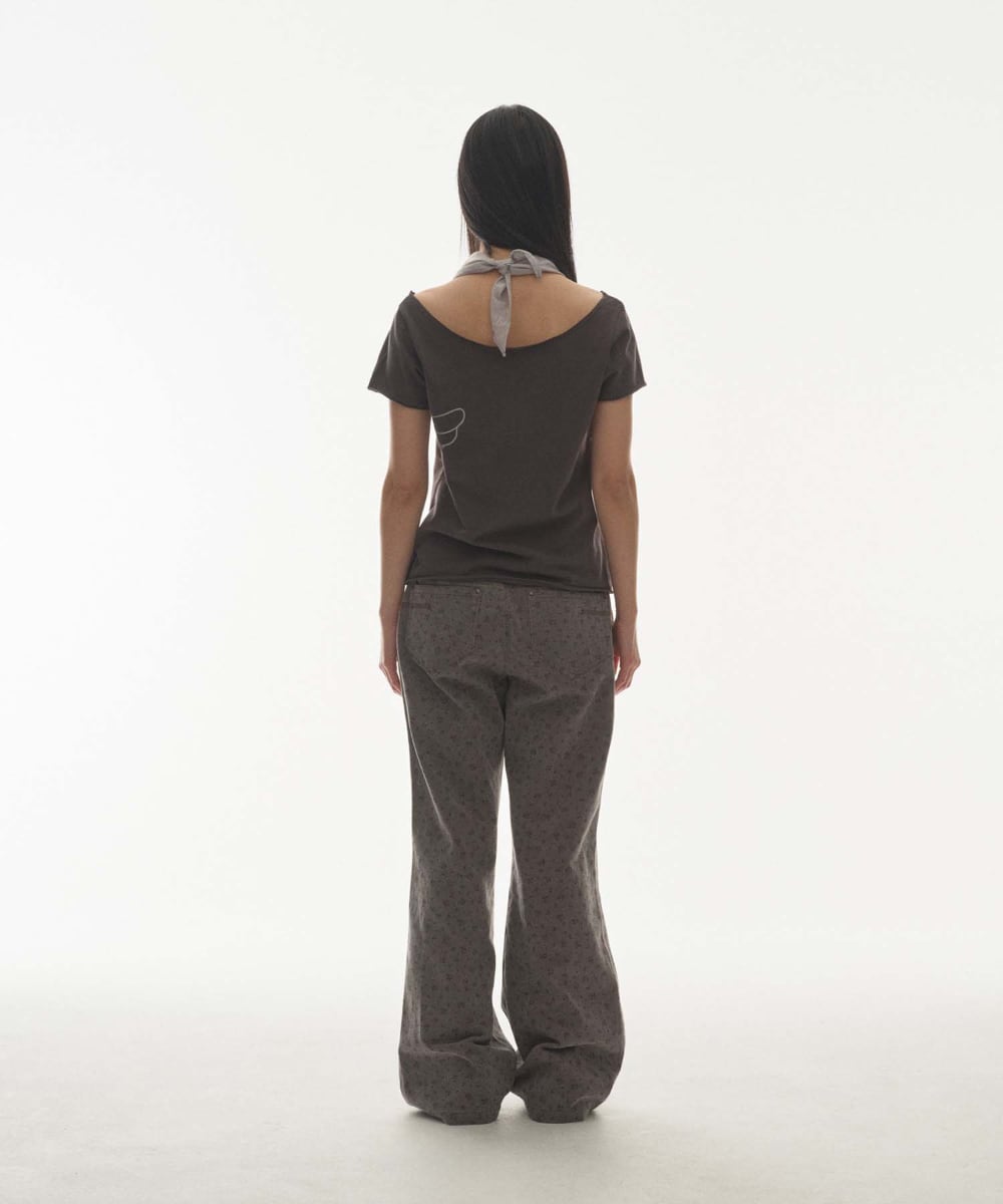 COYSEIO] FLOWER PATTERN PANTS NAVY 正規品 韓国ブランド 韓国通販