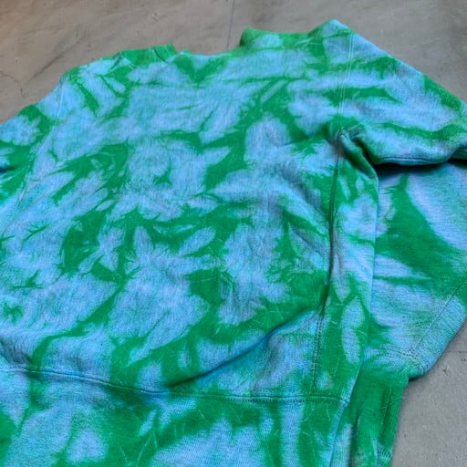 90s 00s champion リバースウィーブ　ブリーチ　タイダイ 90's Champion チャンピオン リバースウィーブ RW タイダイ染め