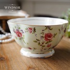 英国WINDSOR ミントグリーン × ローズガーランドが優美なシュガーボウル thumbnail 1