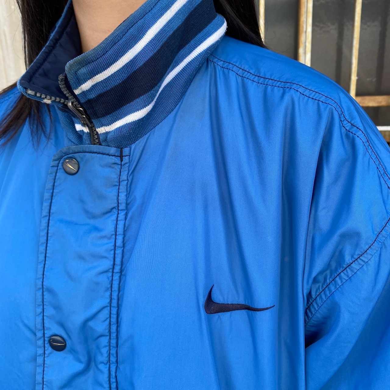 90年代 ビンテージ NIKE ナイキ リバーシブル 中綿 ナイロンジャケット 