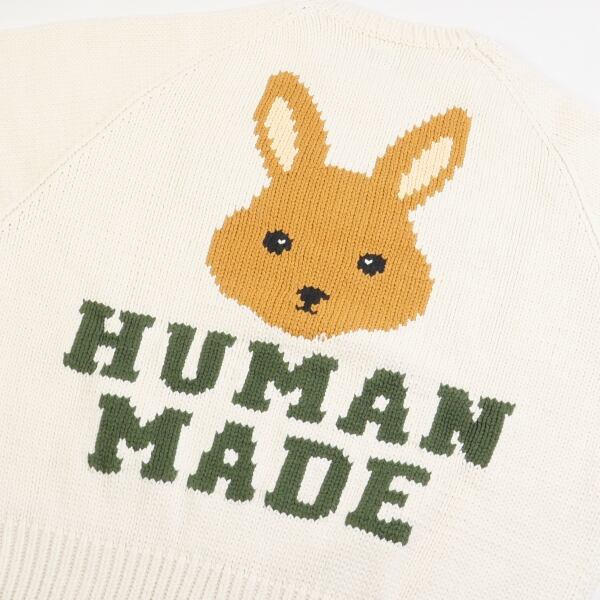 HUMAN MADE RABBIT RAGLAN KNIT SWEATER