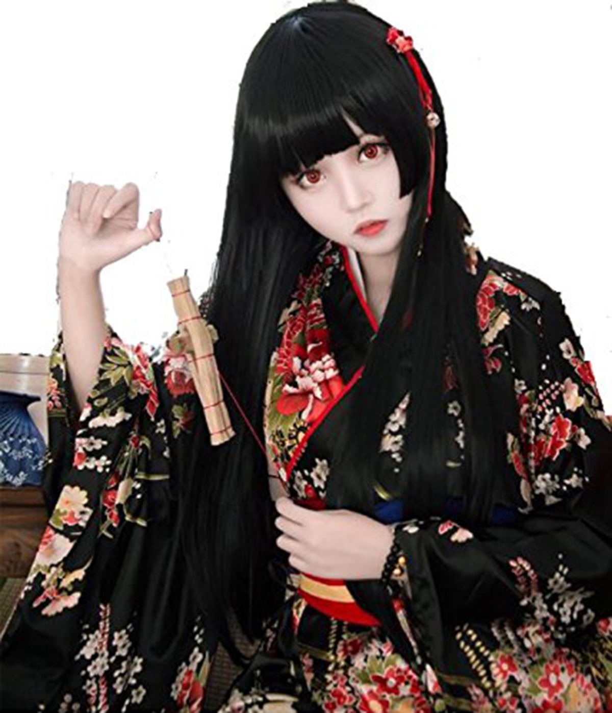 地獄少女 閻魔あい コスプレ衣装一式 結ぼ