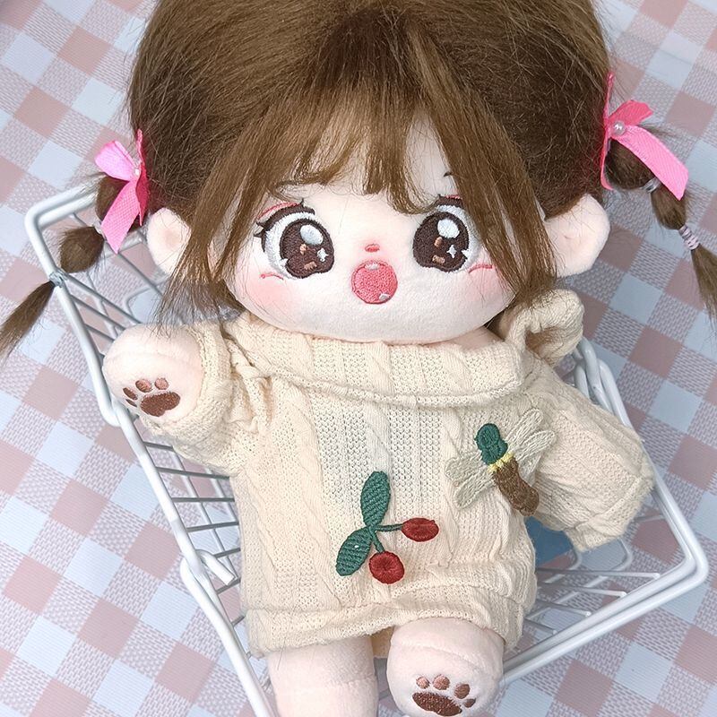 happytoseeyouお人形♡茶色の髪の二つ編み人形