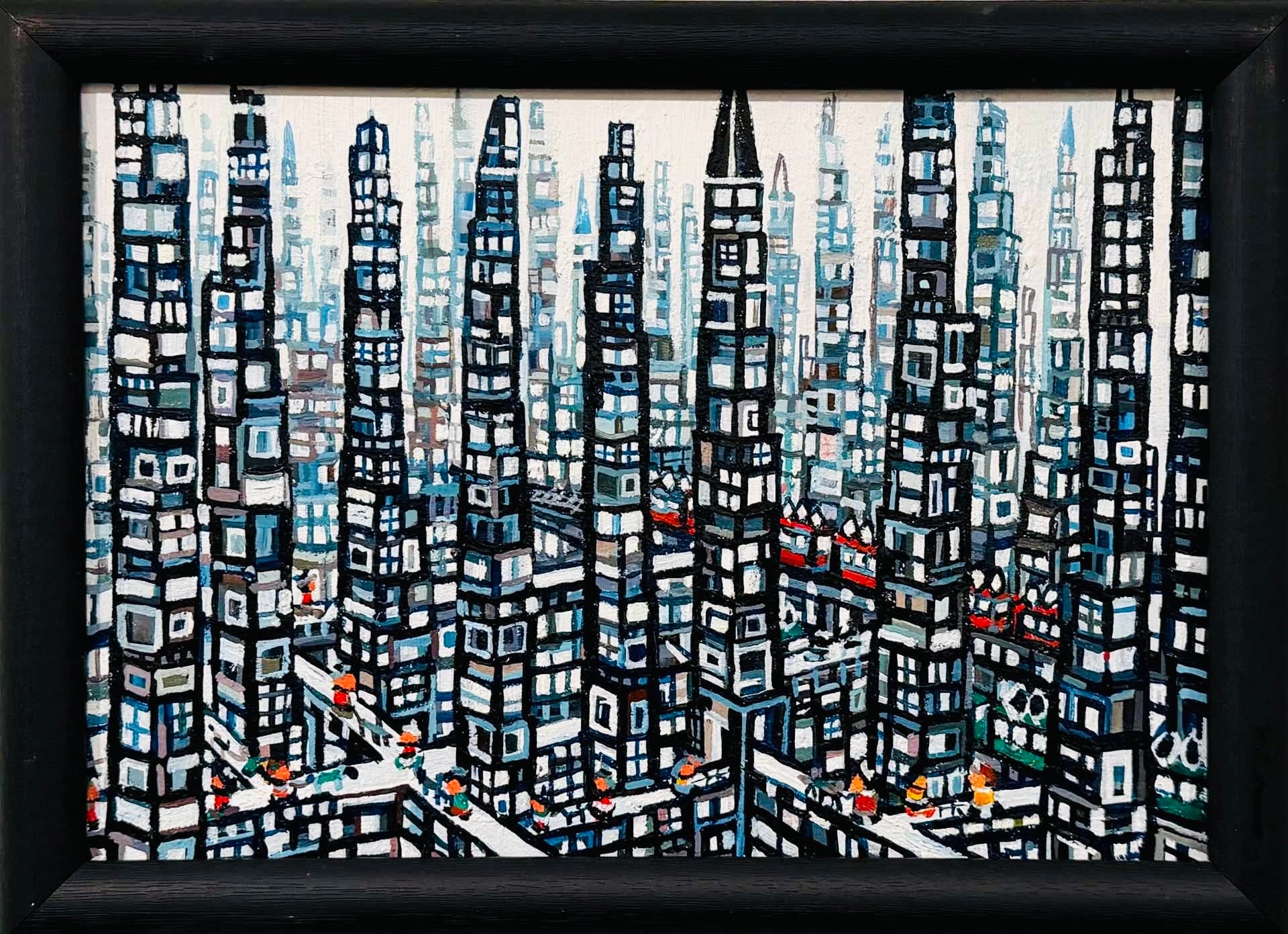 OIL COLOUR | まち | city | 油彩画