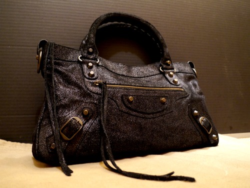 レア◆BALENCIAGAバレンシアガ ザ・ファースト レザー バッグ 黒