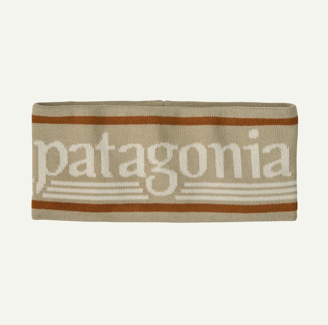 patagonia パウダー・タウン・ヘッドバンド Hut Tripper Logo: Weathered Stone