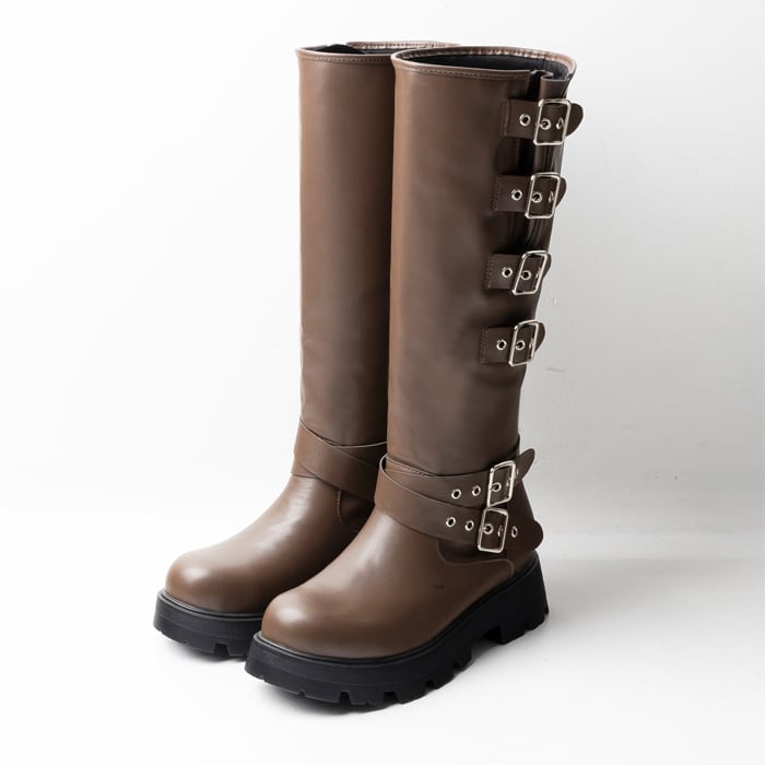 ベルトデザインバイカーブーツ(313-1646)[510A] | attagirl