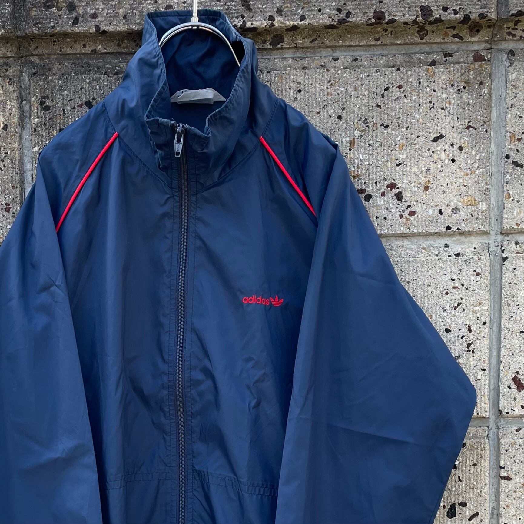 【Sサイズ】80's adidas ハイネック ナイロンジャケット
