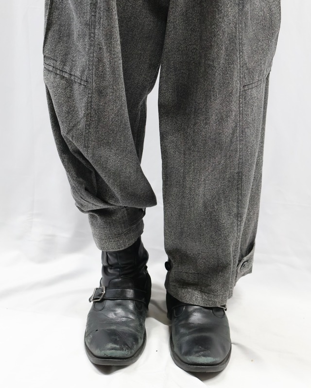 【Y's】hem shaped silhouette pants