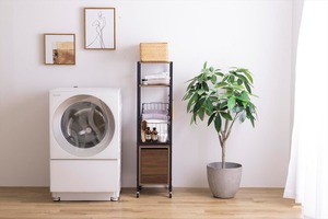 【幅32cm】Sally 引き出し付きランドリーバスケット