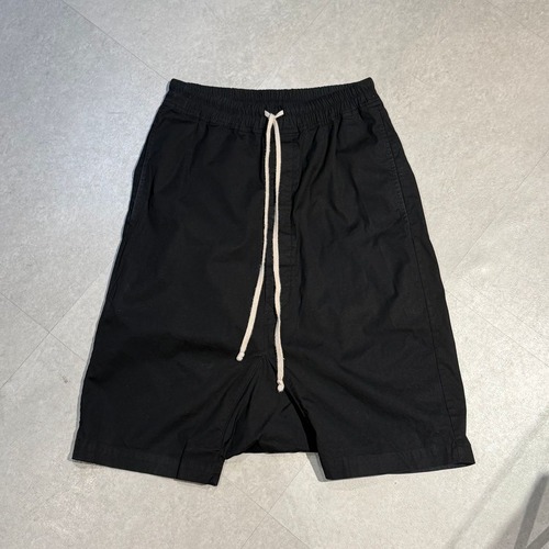 Rick Owens リックオウエンス 17SS Pods Shorts ドローストリングショーツ RU17S9384-TE ブラック size:46 【表参道A07】