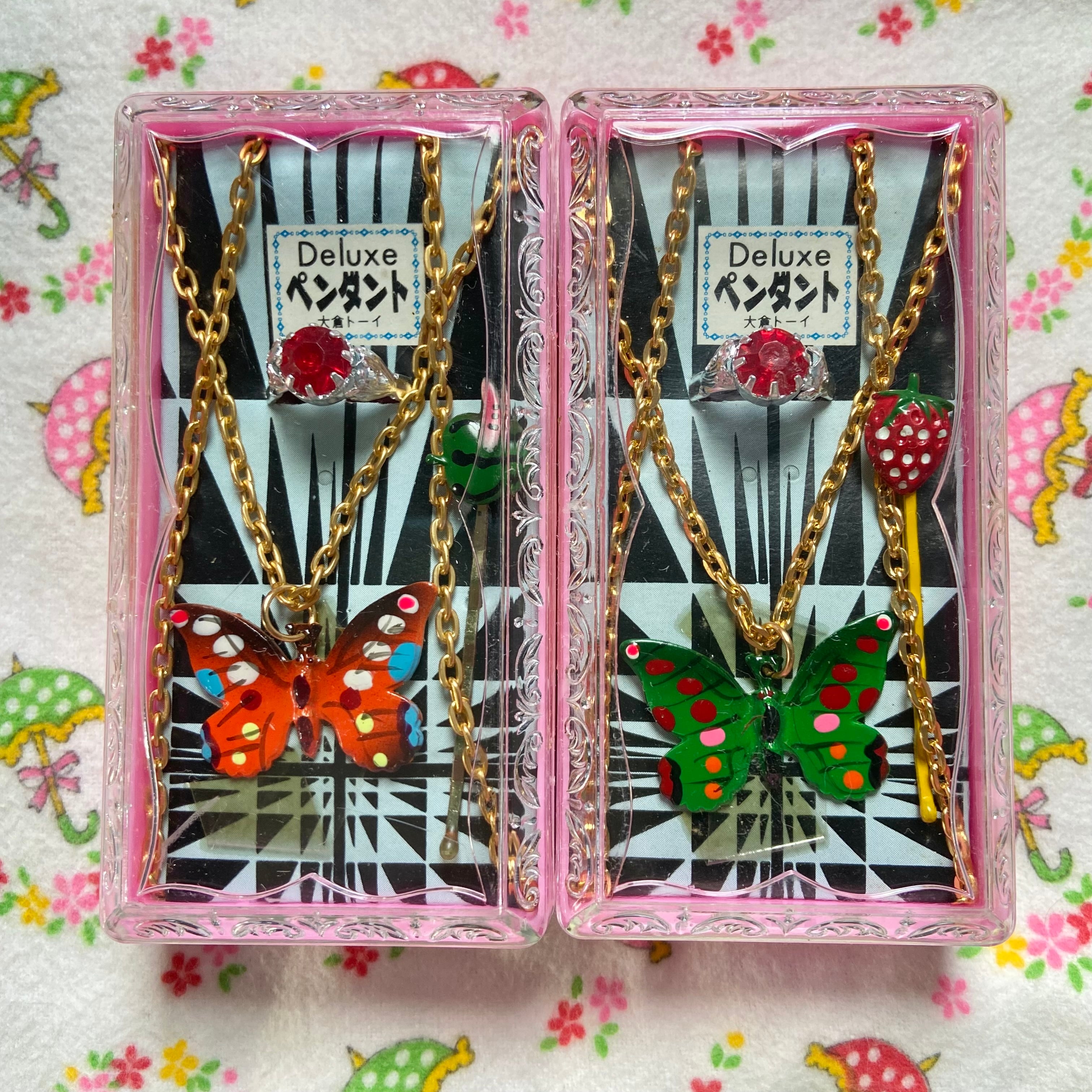 昭和レトロ☆大倉トーイ☆ペンダント☆乙女のアクセサリーセット