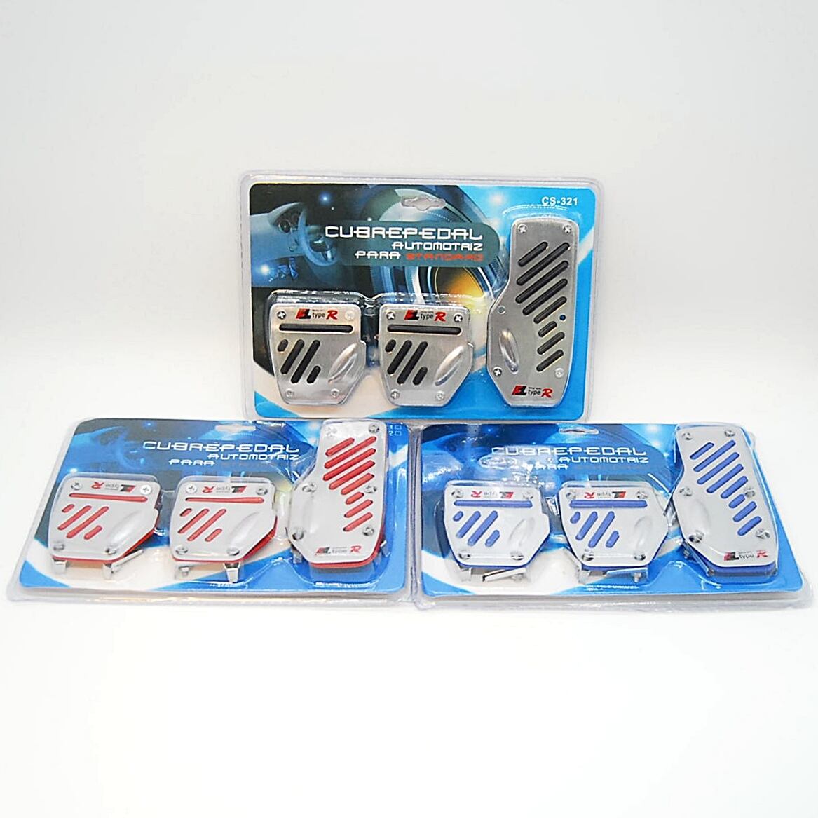 アルミ製 ノンスリップ スポーツペダルパッド イエロー MT用 3個セット