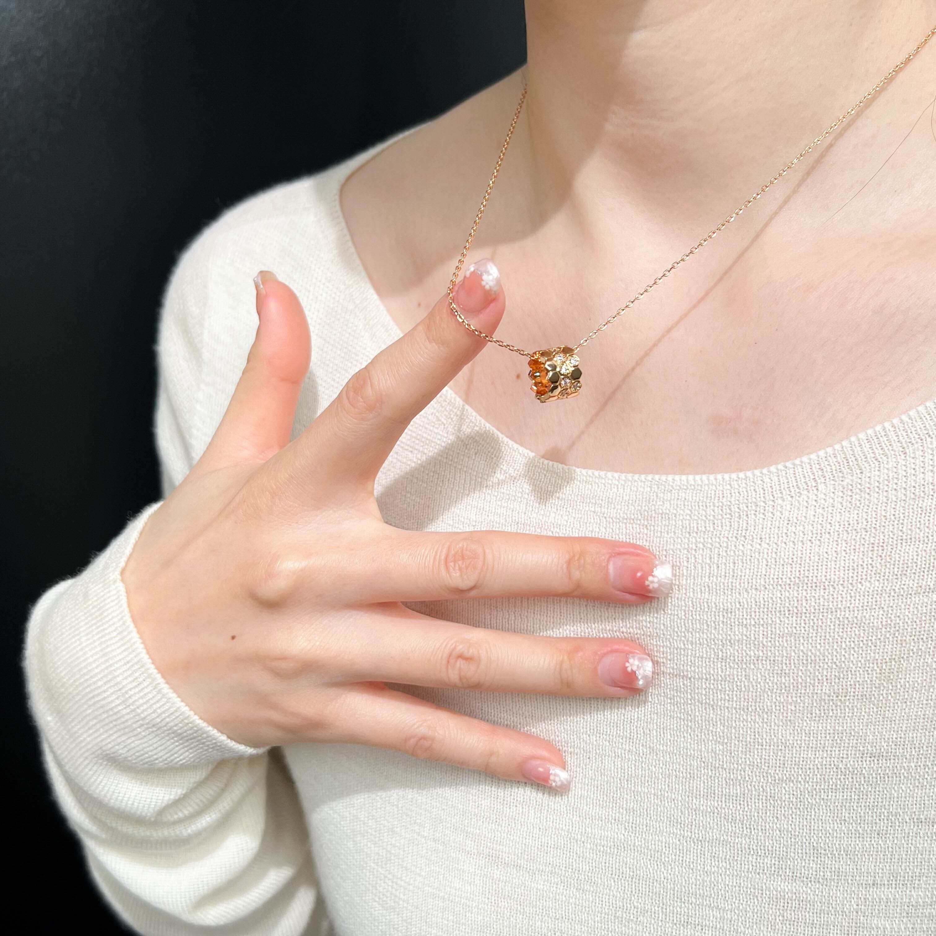 K18 キュービックジルコニア ネックレス K18金メッキ×キュービックジルコニア ネックレス | hoshine