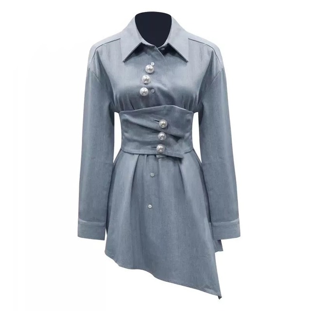 Blouse-style OPS with pearl《 即日発送 》