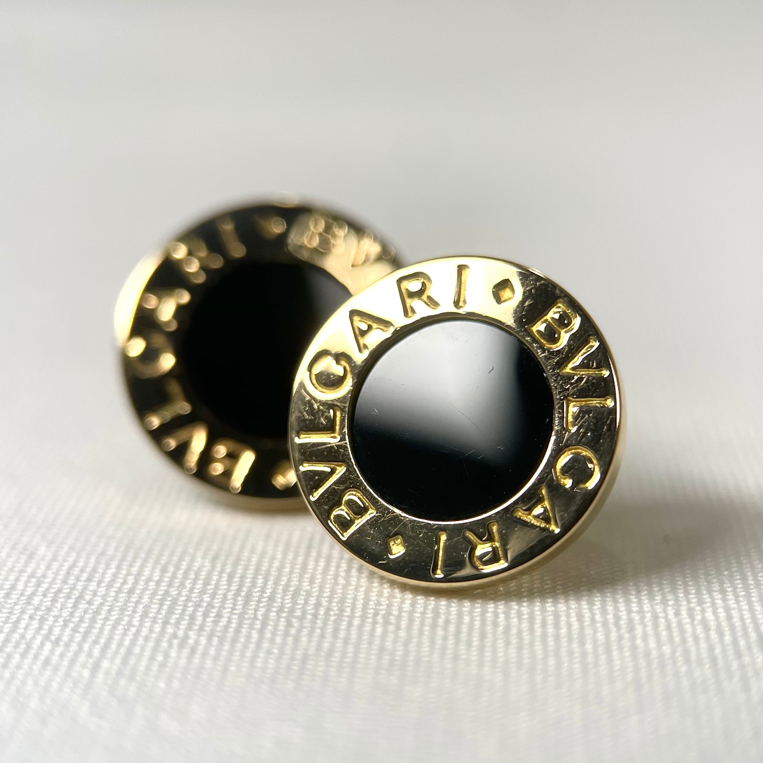 BVLGARI ブルガリブルガリ オニキスピアス K18YG | 2122 BVLGARI ブルガリブルガリ オニキスピアス K18YG | 2122