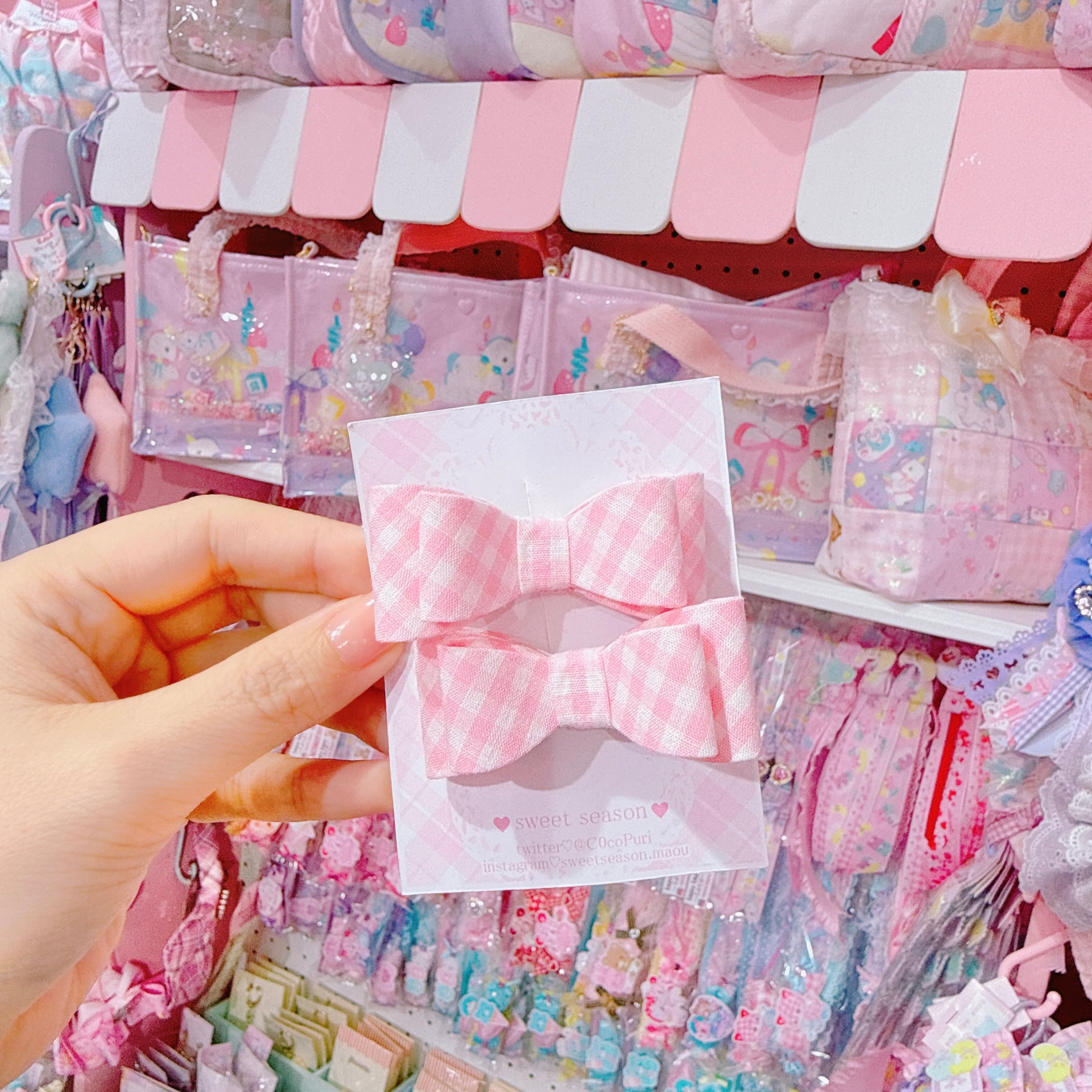 【C8】14-17立体リボンツインヘアクリップ