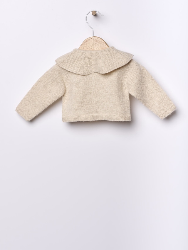 【wedoble】メリノウールニットカーディガン(Beige)