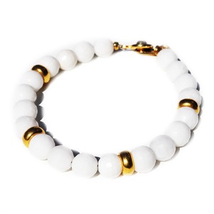 Golf Ball Bracelet "White Quartz" (ゴルフ / ブレスレット)