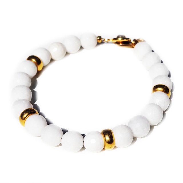 Golf Ball Bracelet "White Quartz" (ゴルフ / ブレスレット)