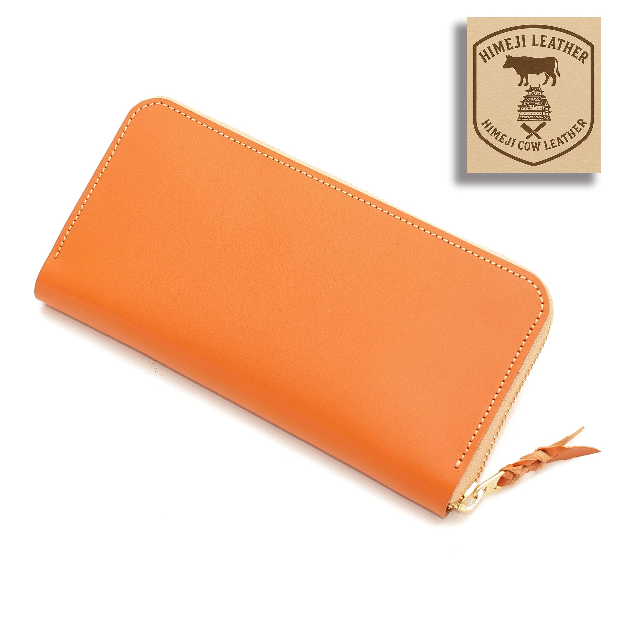 ラウンドファスナー長財布【姫路レザー牛革】世界にひとつ受注生産オーダーメイドシステム RZ-01