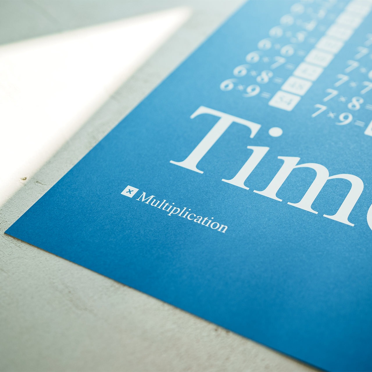 Times New Roman 掛け算(答えあり) | A2ポスター単品 | Mid-Century