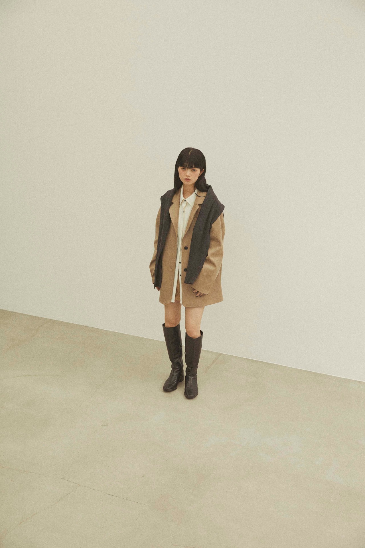 DU250718 Fake Suede Jacket【11月上旬予約商品】